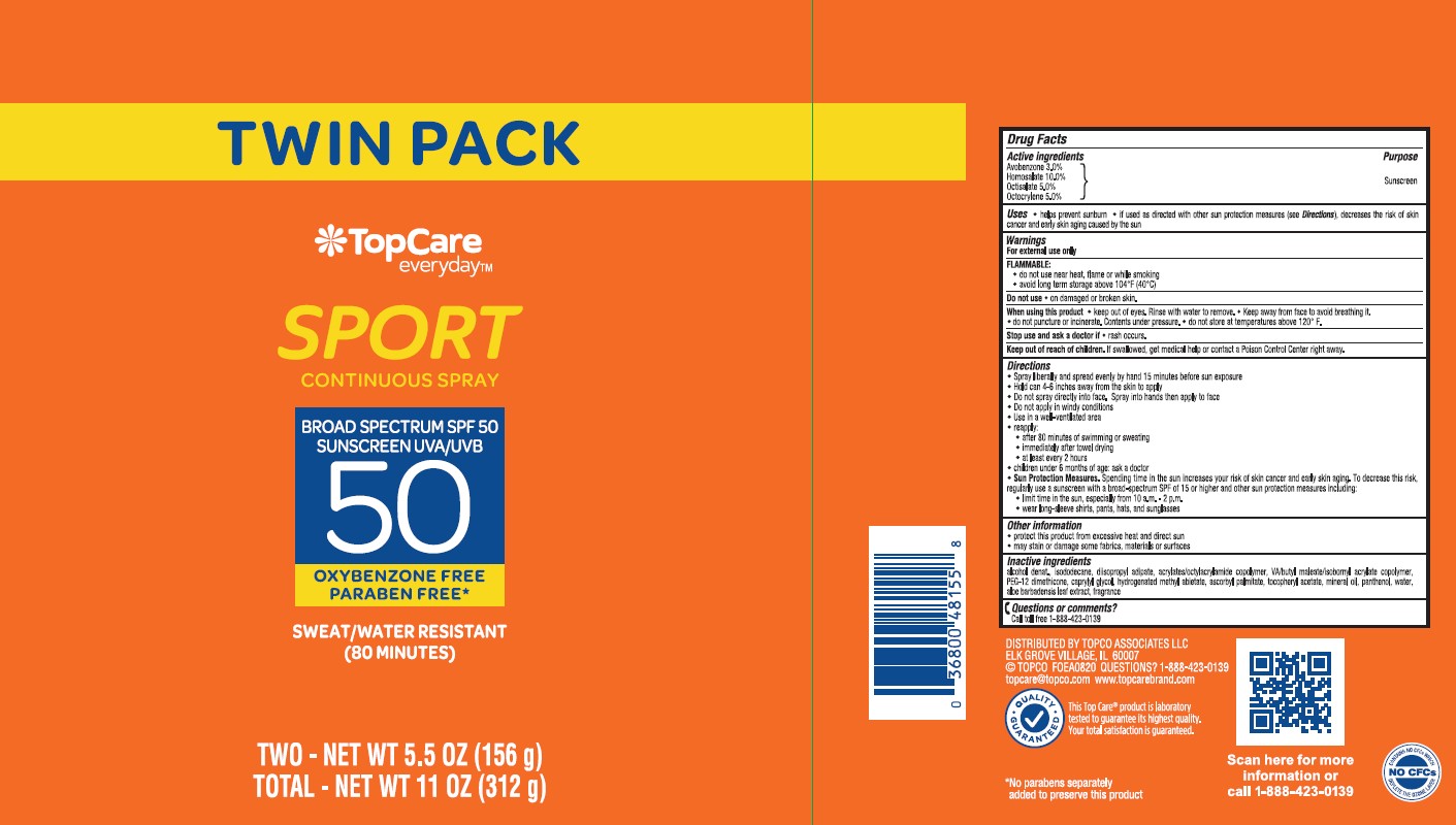 Pill image for Topcare Everyday Continuous Spray Broad Spectrum Spf 50