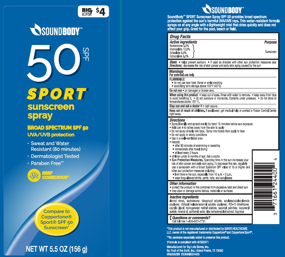 Pill image for Big Lots Soundbody Spf 50 Sport Sunscreen Spray
