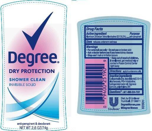 Pill image for Degree Shower Clean Antiperspirant Deodorant