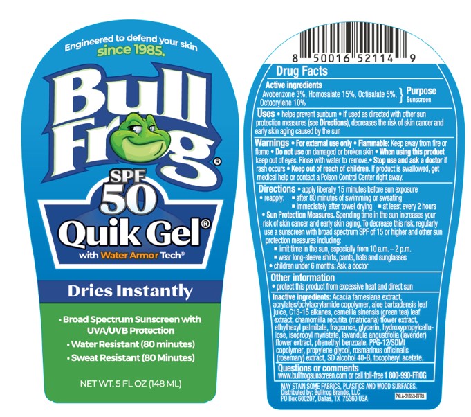 Pill image for Bull Frog Spf50 Quik Gel With Water Armour Tech