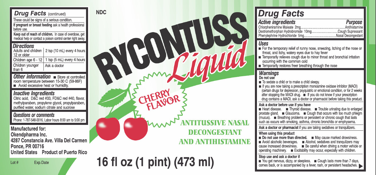 Pill image for Rycontuss Liquid Cherry Flavor