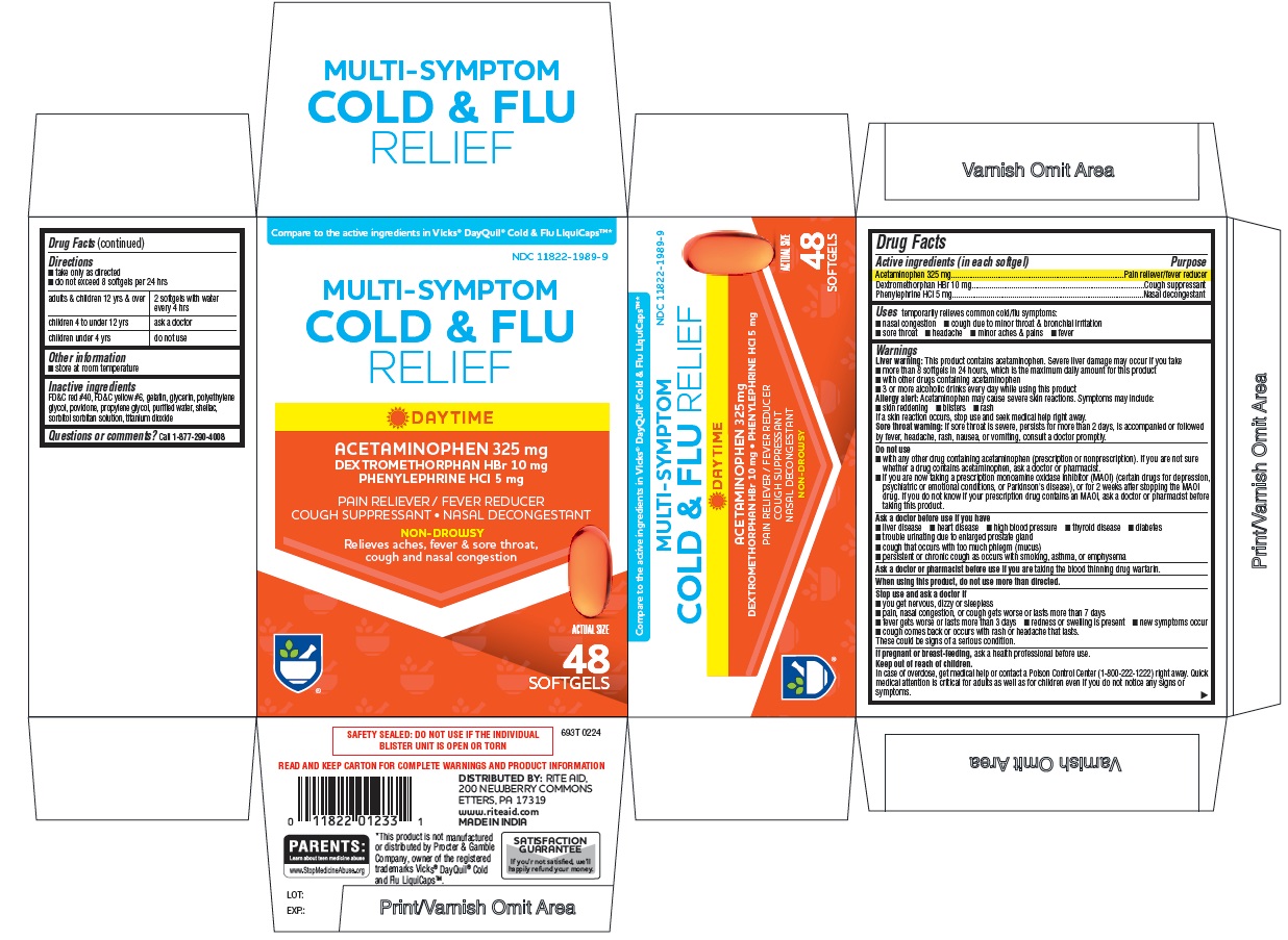 Pill image for Multi-symptom Cold & Flu Relief Daytime (acetaminophen 325 Mg Dextromethorphan Hbr 10 Mg Phenylephrine Hci 5 Mg)