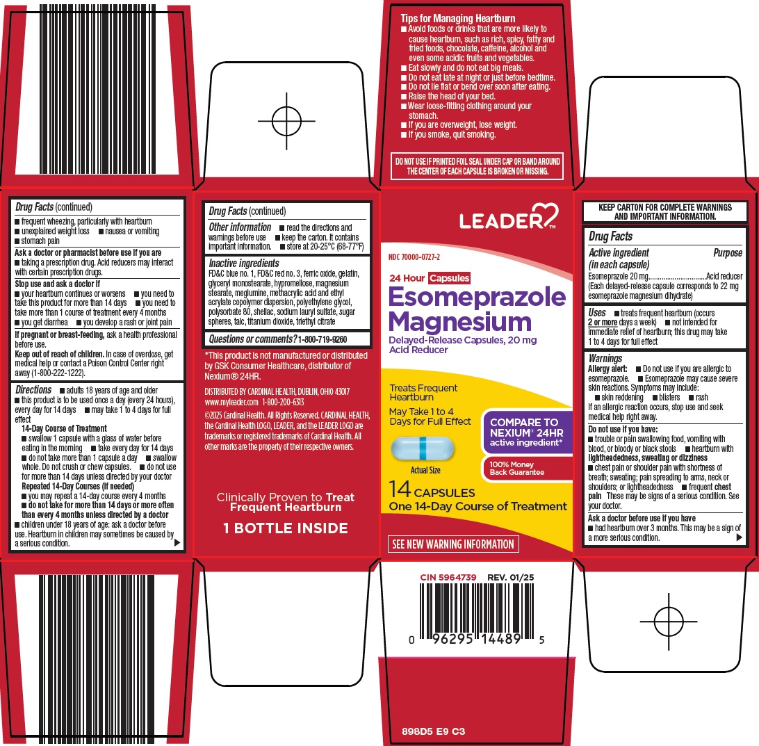 Pill image for Cardinal Health Esomeprazole Magnesium Drug Facts