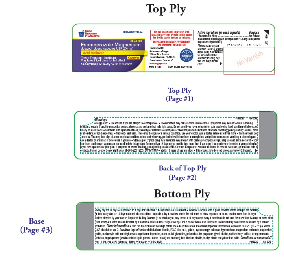 Pill image for Esomeprazole Magnesium Delayed-release Capsules Usp 20 Mg*