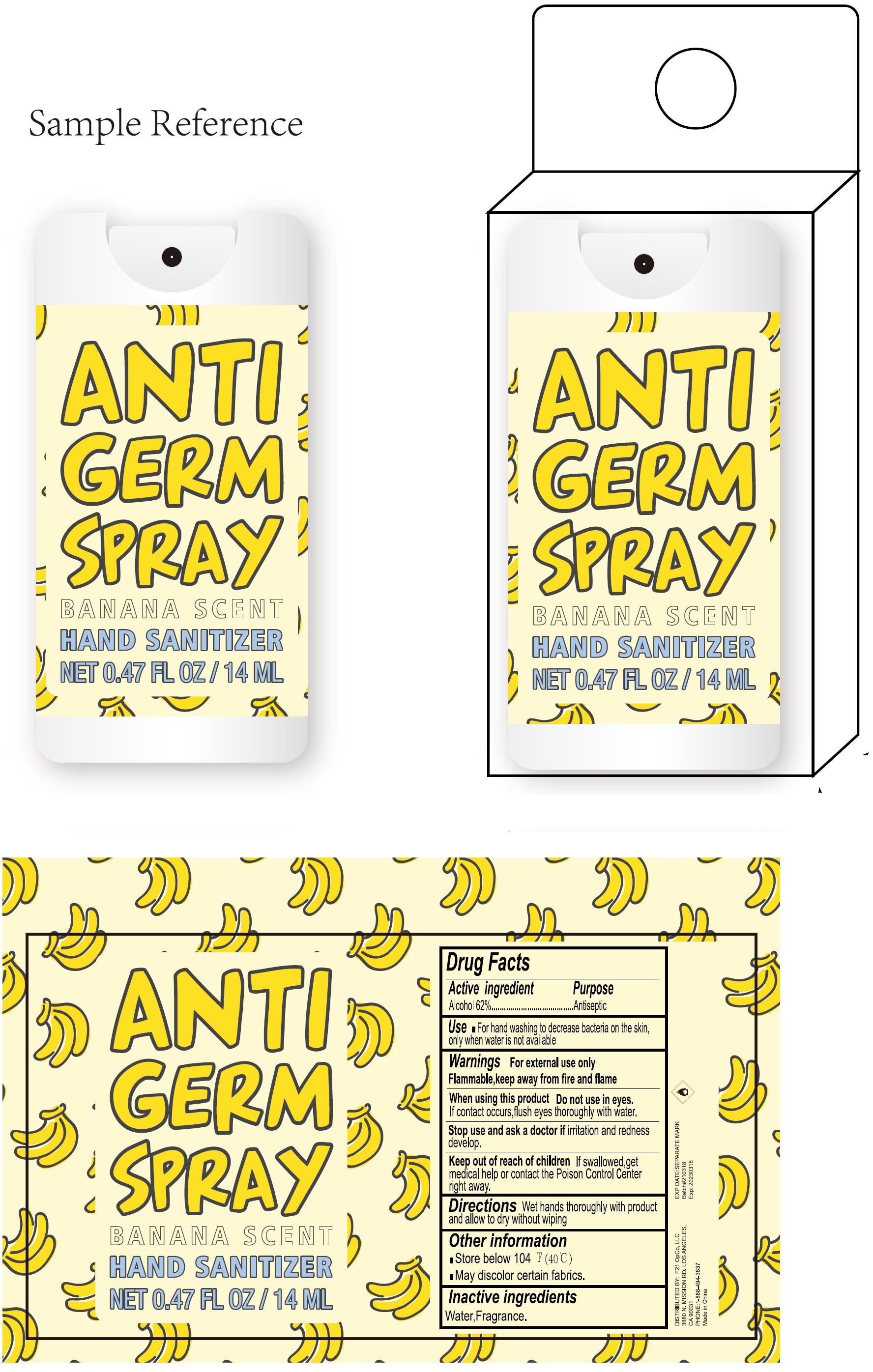 Pill image for Banana Scent Anti Germ Spray