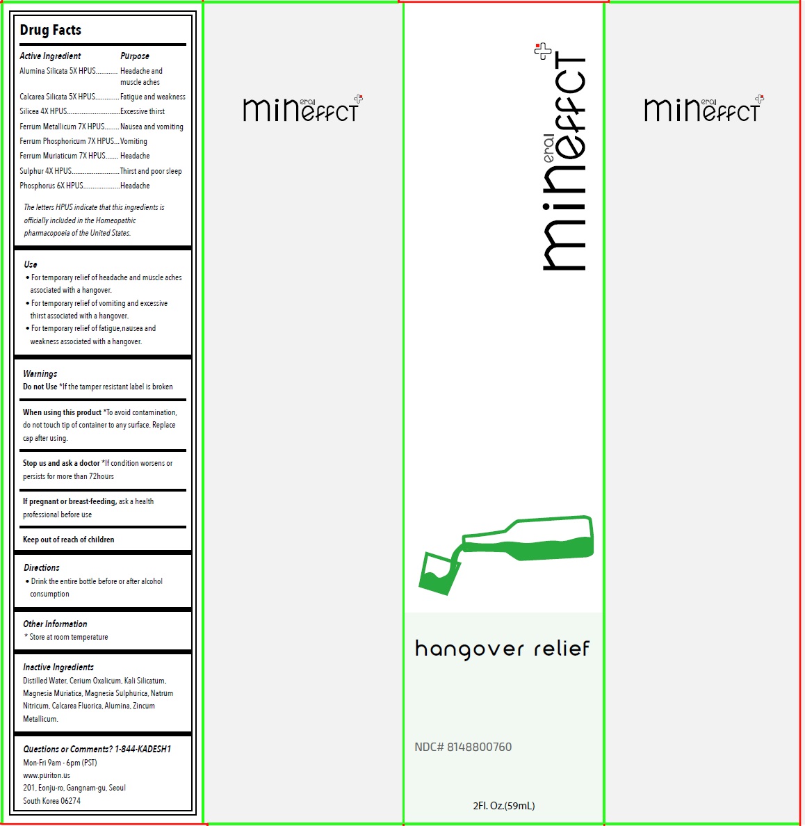 Pill image for Mineffect Hangover Relief