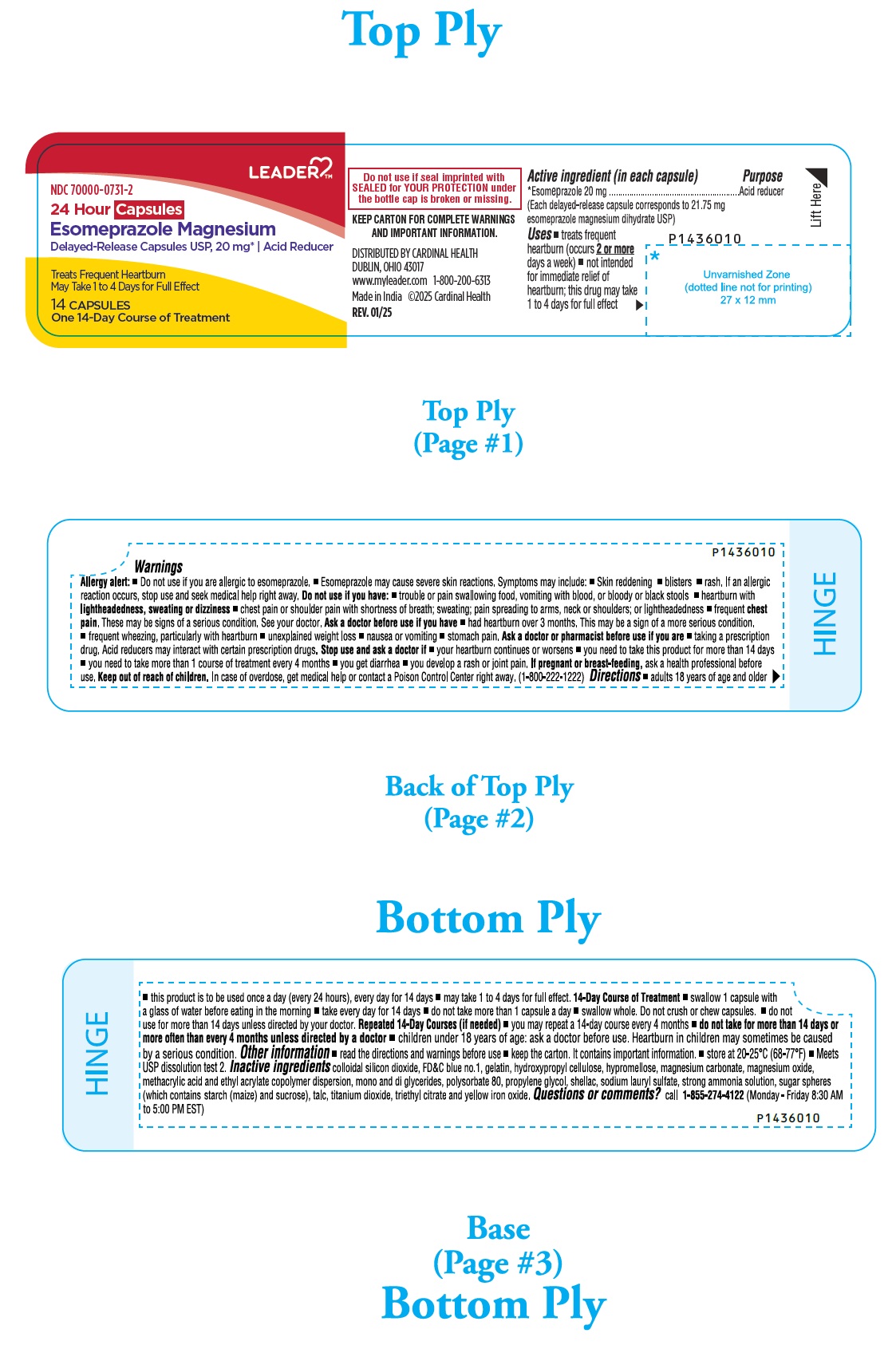 Pill image for Esomeprazole Magnesium Delayed-release Capsules Usp 20 Mg*