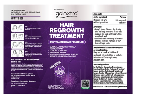 Pill image for Gainxtra Hair Regrowth Treatment For Men And Women Minoxidil 5% Sprays With Biotin