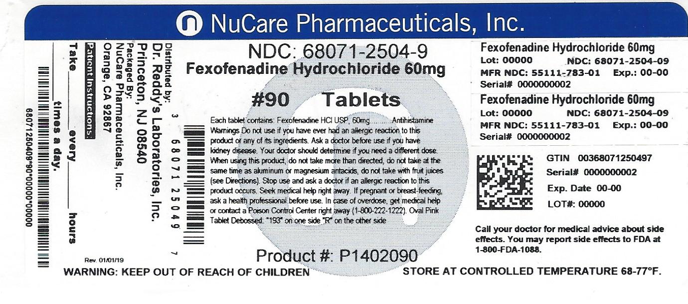 Pill image for Fexofenadine Hcl Tablets Usp