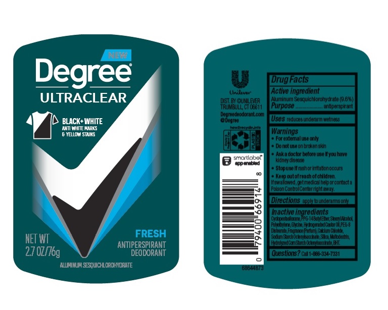 Pill image for Degree Ultraclear Black + White Fresh Antiperspirant Deodorant