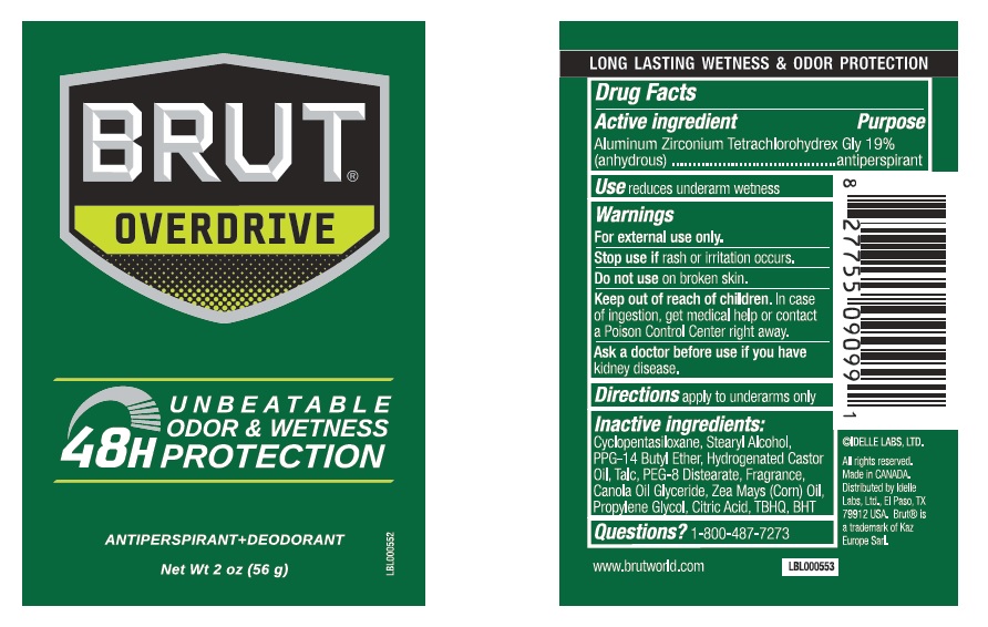 Pill image for Brut Overdrive Anti-perspirant And Deodorant