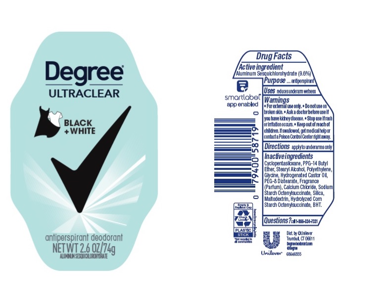 Pill image for Degree Ultraclear Black + White Antiperspirant Deodorant
