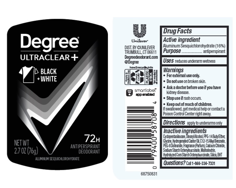 Pill image for Degree Ultraclear+ Black+white 72h Antiperspirant Deodorant