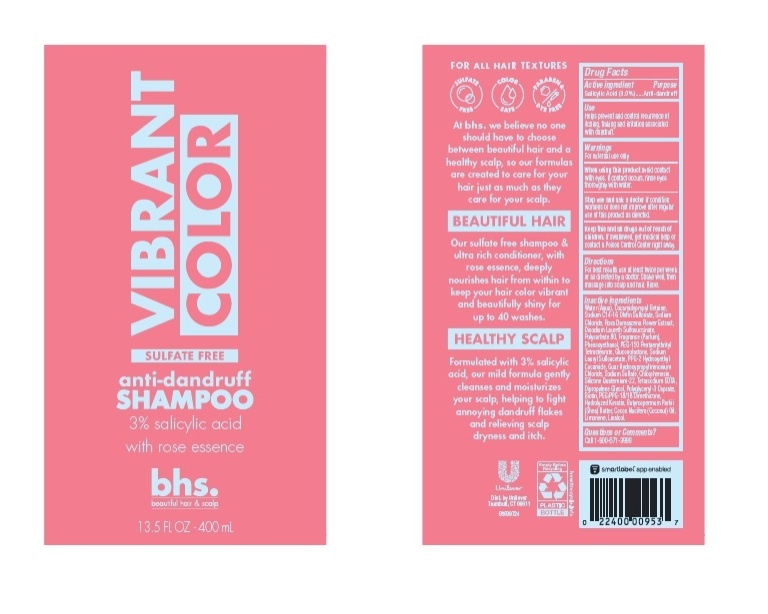 Pill image for Bhs. Beautiful Hair & Scalp Vibrant Color With Rose Essence Anti-dandruff Shampoo