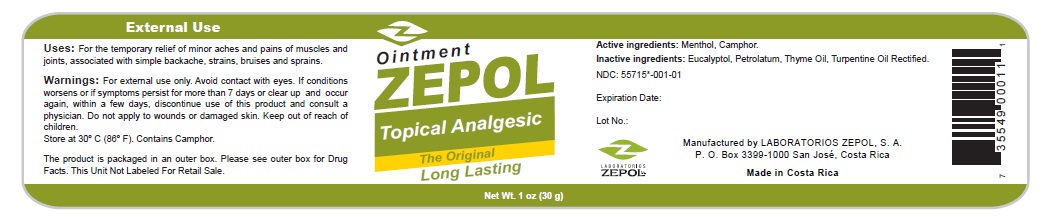 Pill image for Zepol Topical Analgesic Ointment