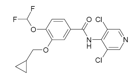 Pill image for These Highlights Do Not Include All The Information Needed To Use Roflumilast Tablets safely And Effectively. See Full Prescribing Information For Roflumilast Tablets.