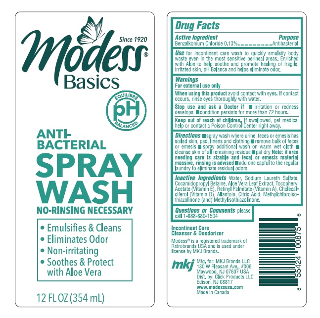 Pill image for Modess Basics Antibacterial Spray Wash