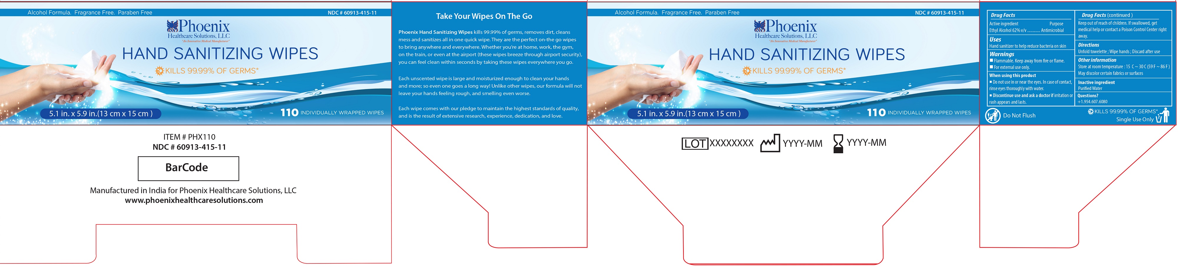 Pill image for Phoenix Hand Sanitizing Wipes