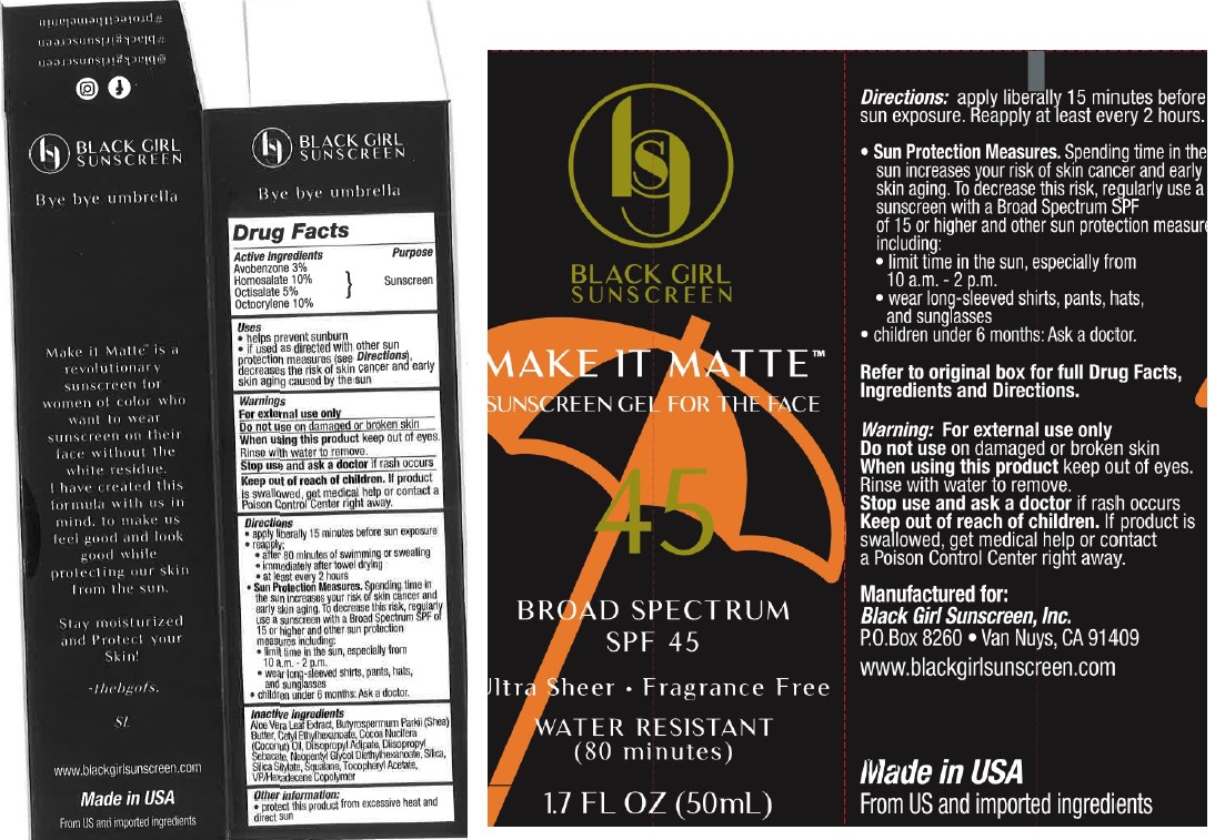 Pill image for Black Girl Sunscreen Broad Spectrum Spf 45 Ultra Sheer Sunscreen Gel