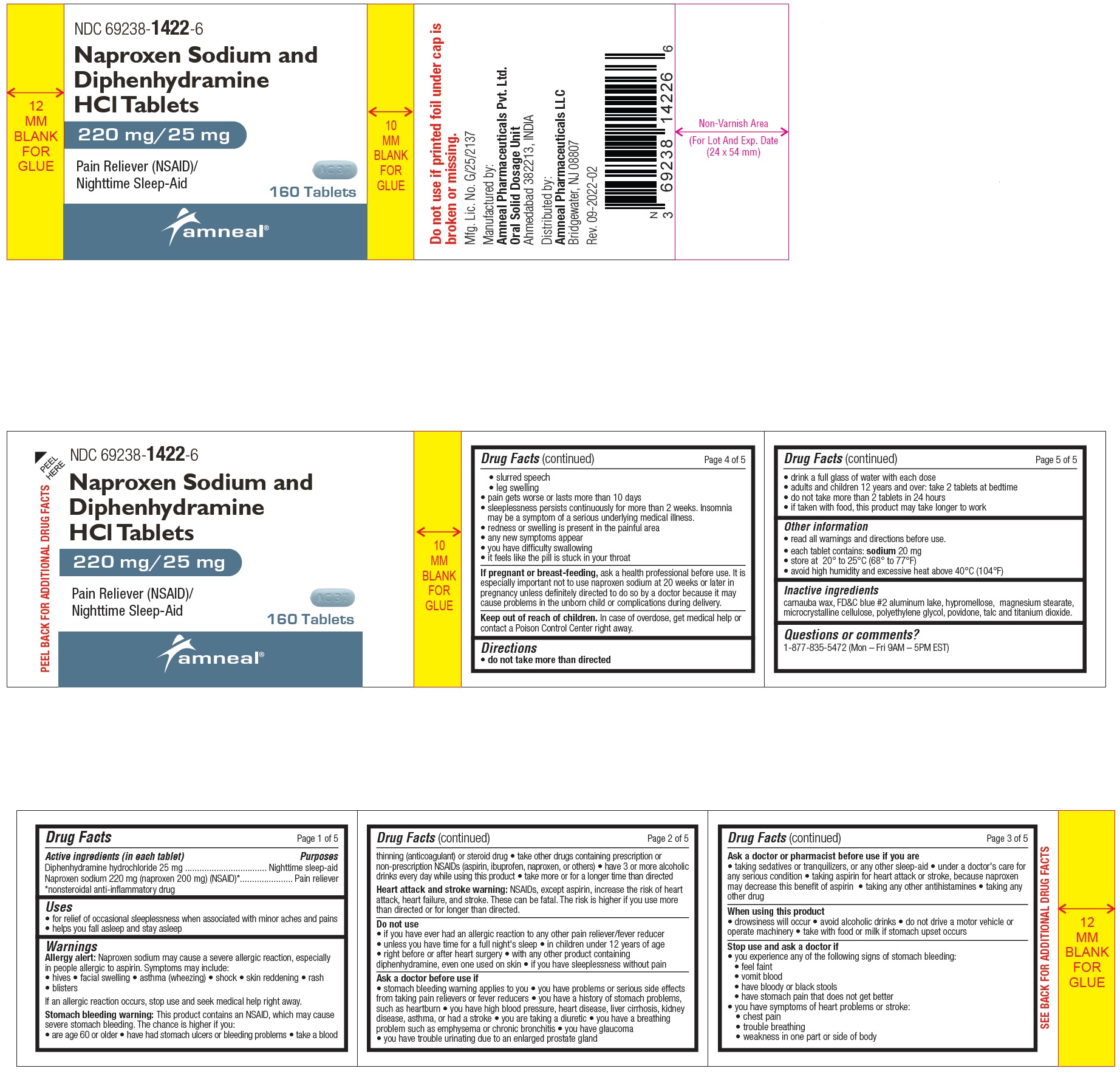 Pill image for Naproxen Sodium And Diphenhydramine Hcl Tablets
