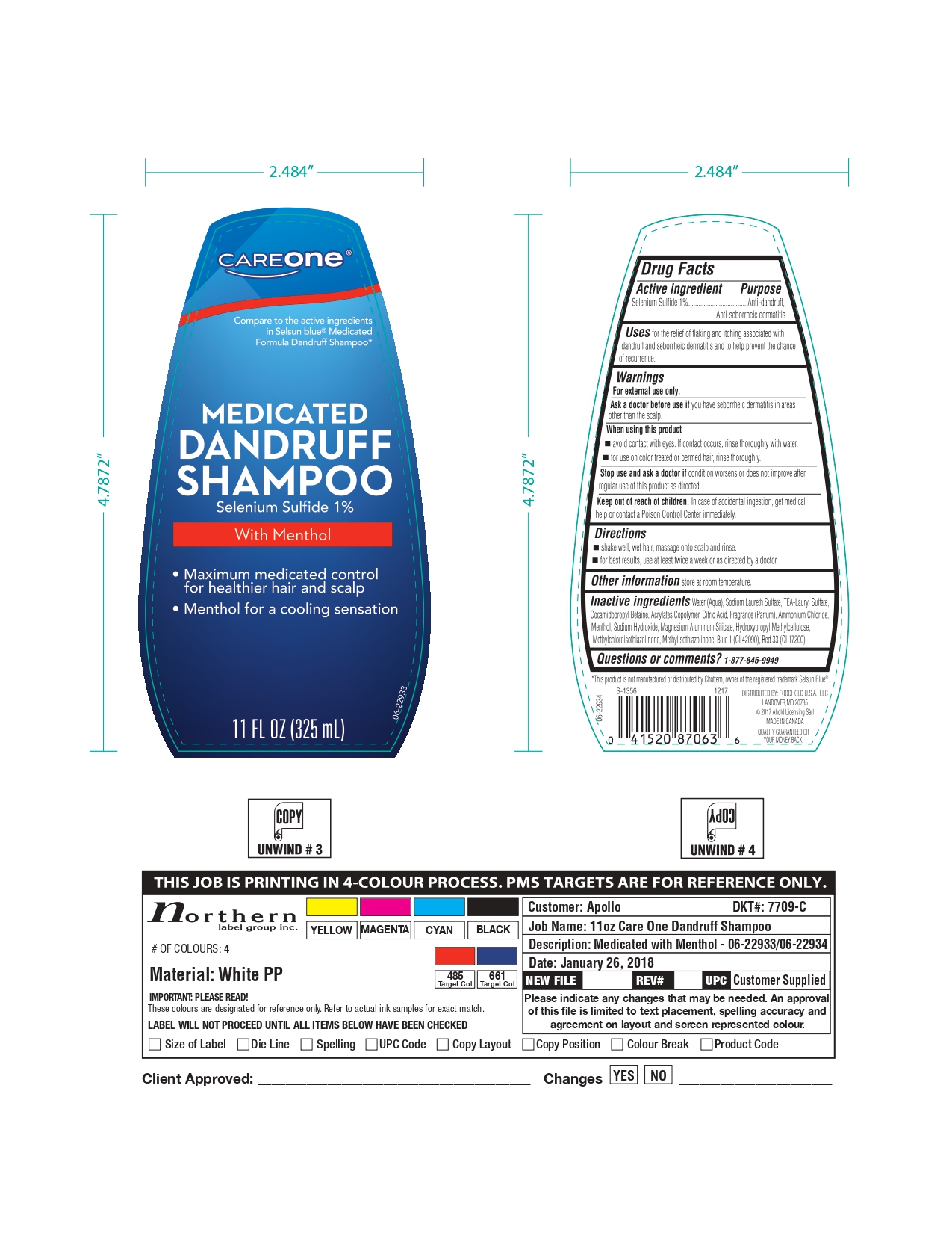 Pill image for 72476-025-03 Careone Medicated Dandruff Shampoo