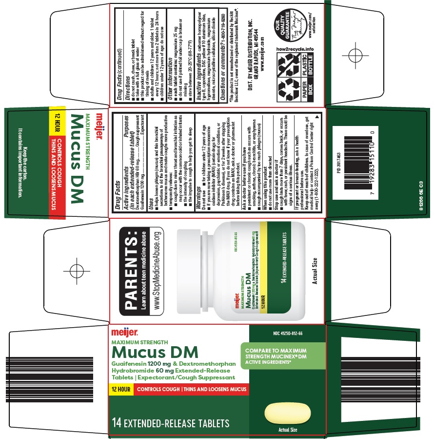 Pill image for Meijer Distribution, Inc. Mucus Dm Drug Facts