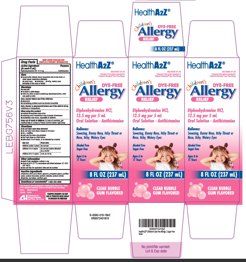 Pill image for 471 - Childrens Allergy Relief