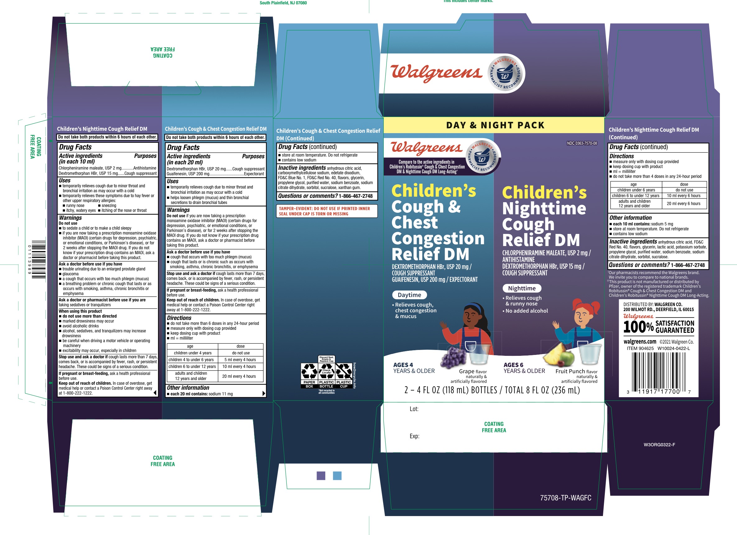 Pill image for Walgreen Children’s Daytime & Night-time Cough And Chest Congestion Dm