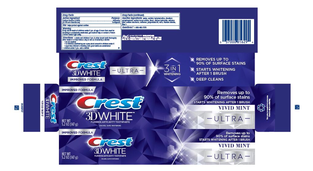 Pill image for Crest 3d White Ultra Vivid Mint