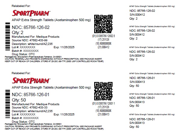 Pill image for Medique @ Home Apap Extra Strength