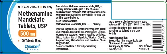 Pill image for Methenamine Mandelate