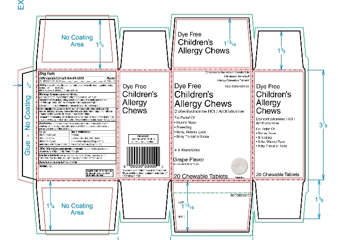 Pill image for wag dye free children’s allergy chews drug facts