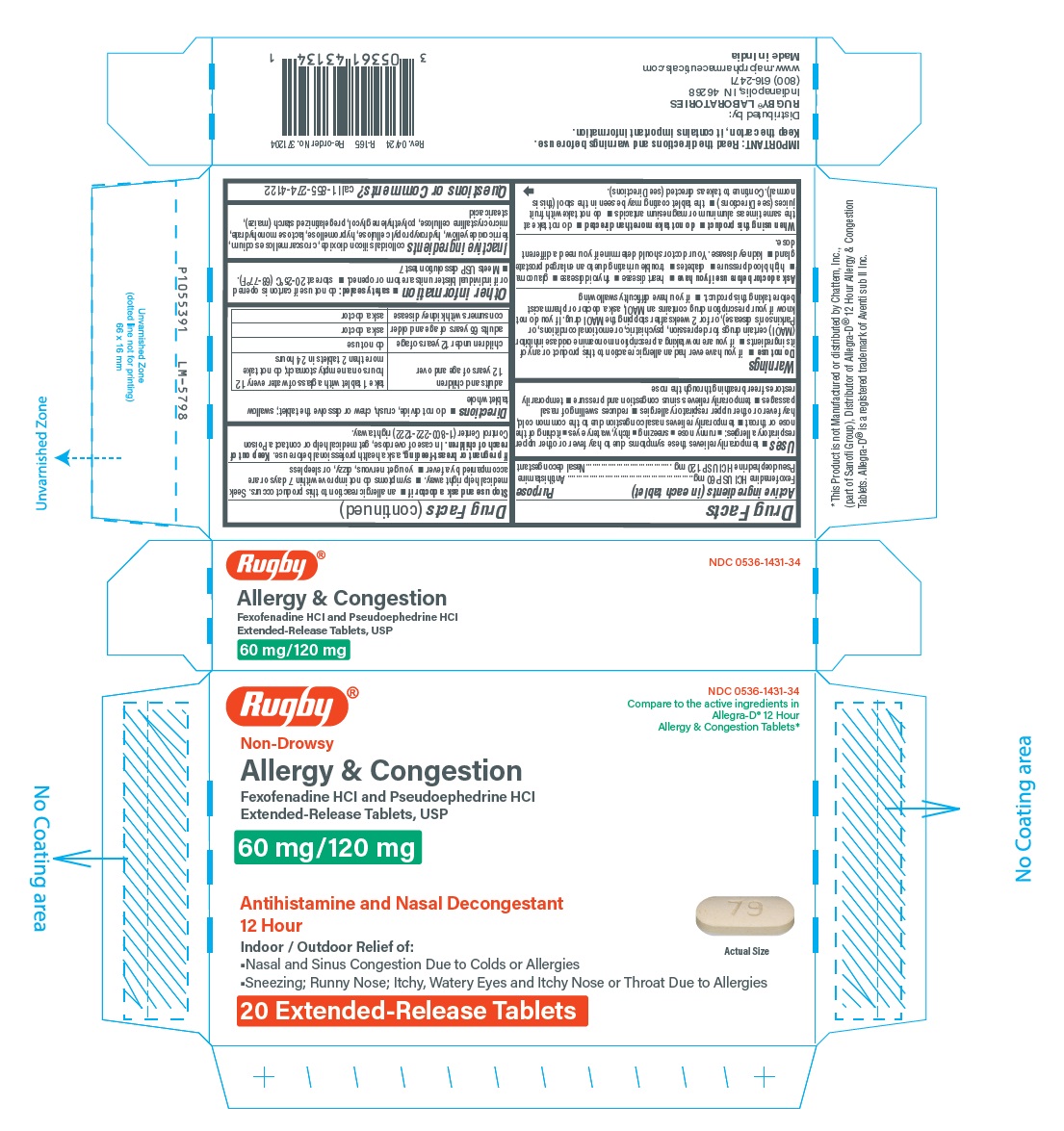 Pill image for Fexofenadine Hydrochloride And Pseudoephedrine Hydrochloride Extended-release Tablets Usp