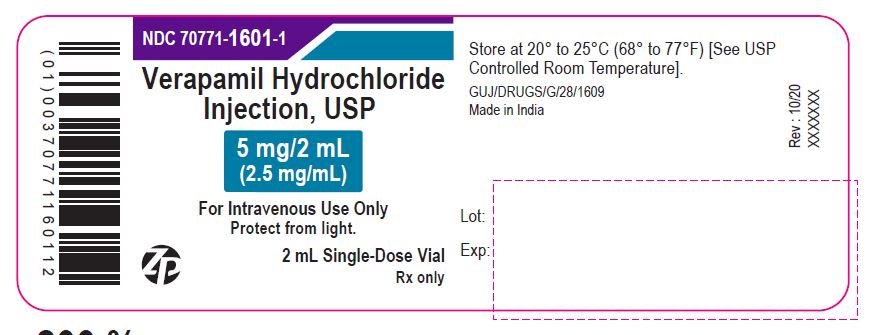 Pill image for Verapamil Hydrochloride Injection, Usp