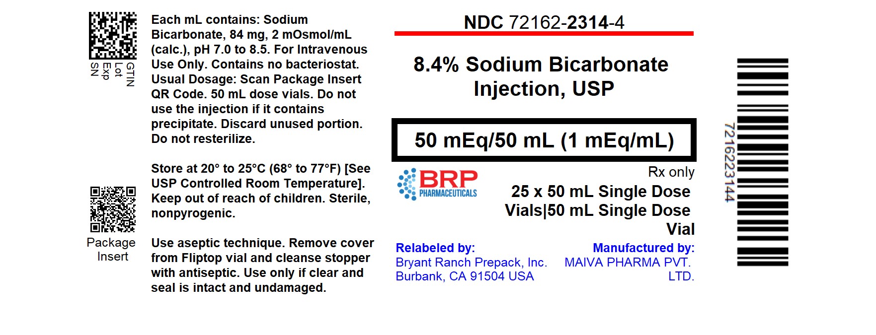 Pill image for Sodium Bicarbonate Injection, Usp