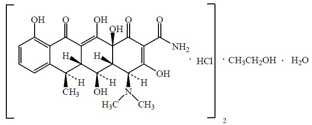 Pill image for doxycycline hyclate capsules， usp