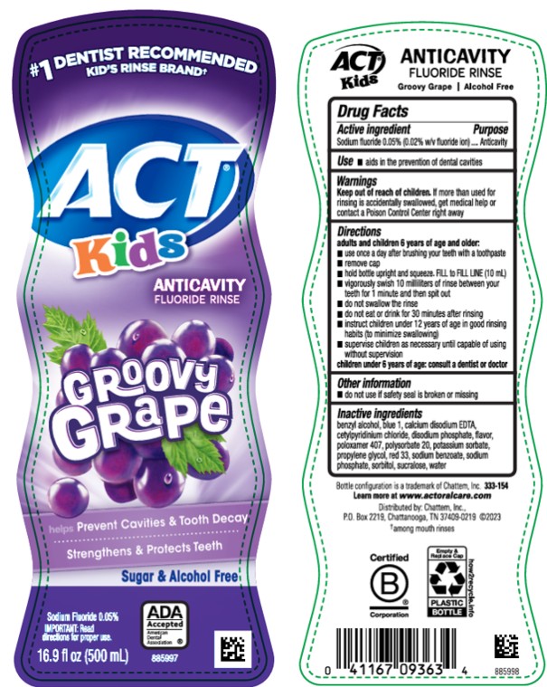 Pill image for Act Anticavity Fluoride Rinse Kids Groovy Grape