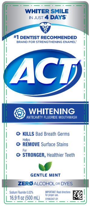 Pill image for Act Whitening Anticavity Fluoride Mouthwash Gentle Mint