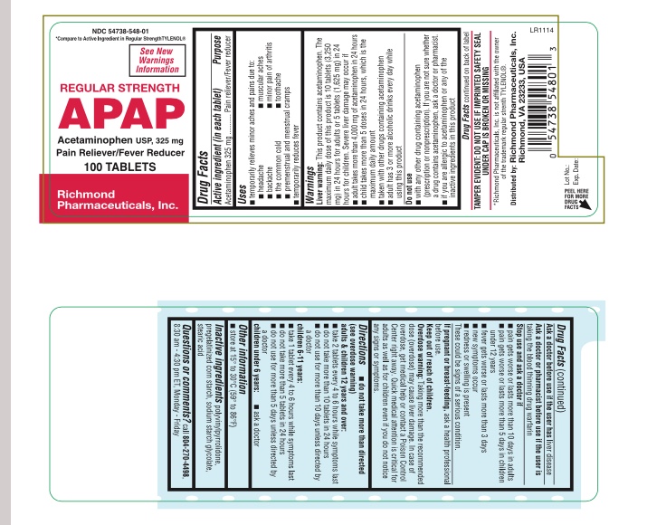 Pill image for Acetaminophen 325 Mg