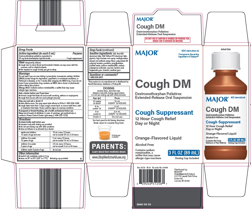 Pill image for Major Pharmaceuticals Cough Dm Drug Facts