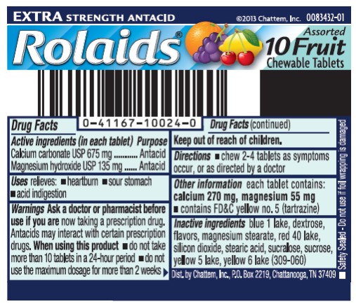 Pill image for rolaids extra strength tablets fruit