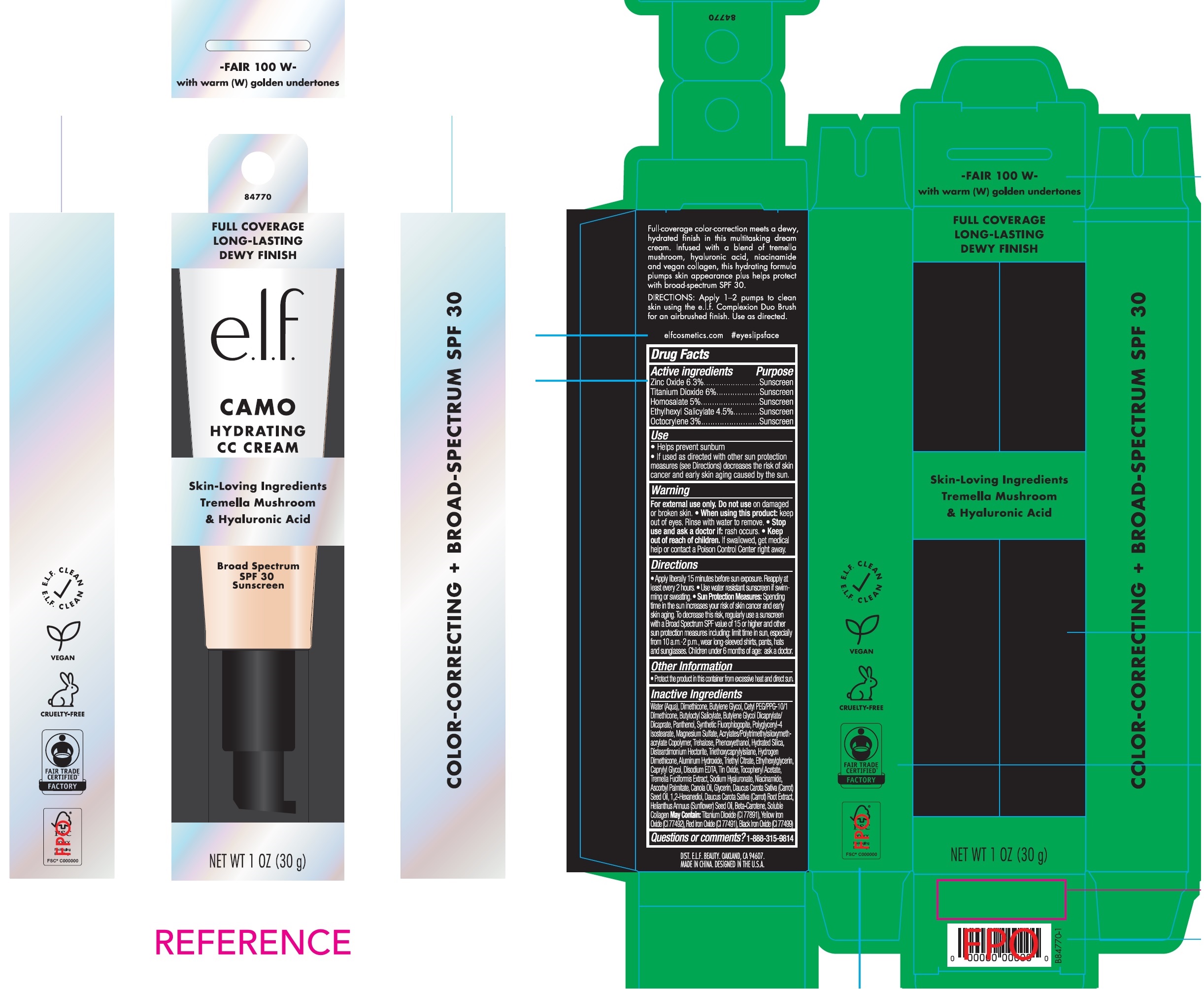 Pill image for Hydrating Camo Cc Cream Spf30 Fair 100 W