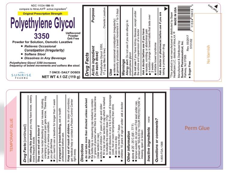Pill image for Polyethylene Glycol 3350 Powder, For Solution