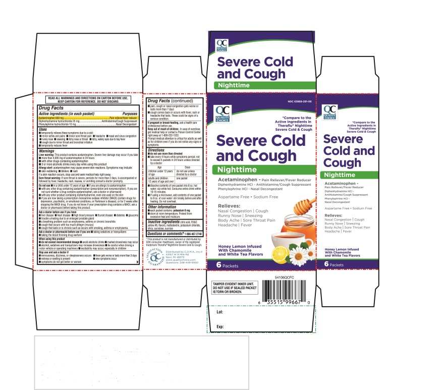 Pill image for Qc Quality Choice Severe Cold And Cough Nighttime 6 Packets