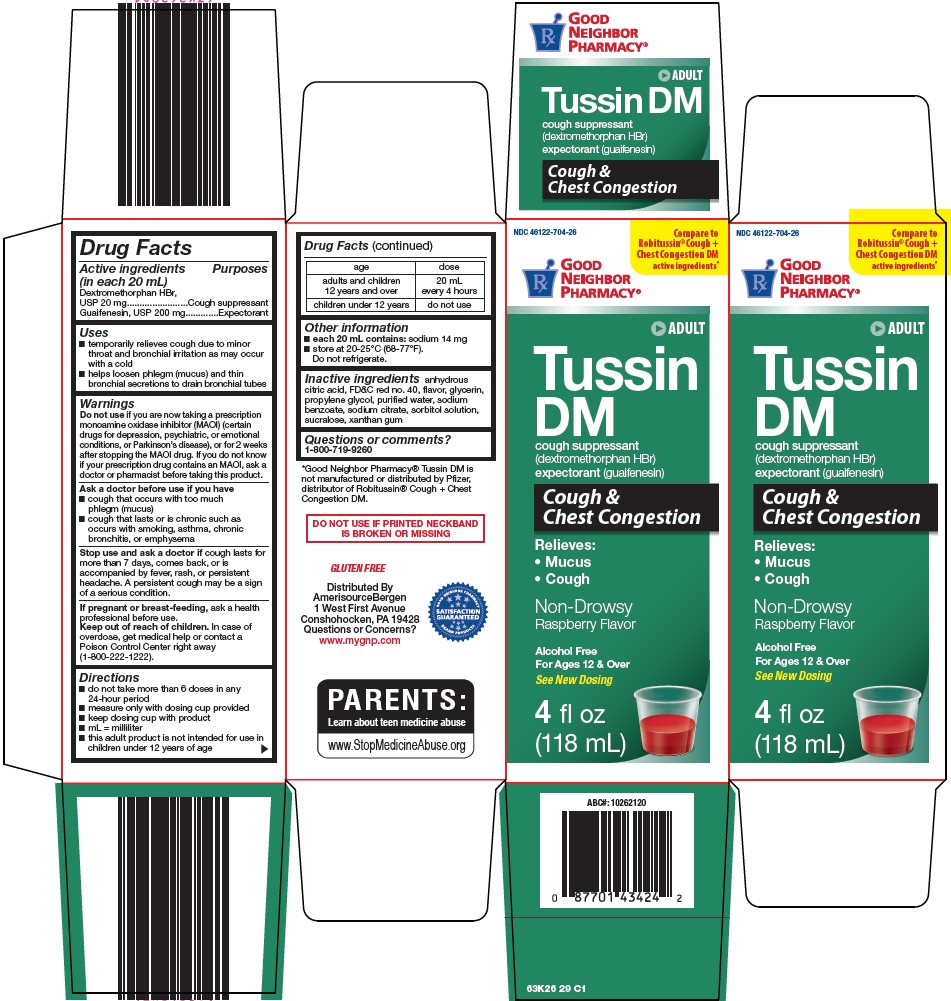 Pill image for Amerisource Bergen Adult Tussin Dm Drug Facts