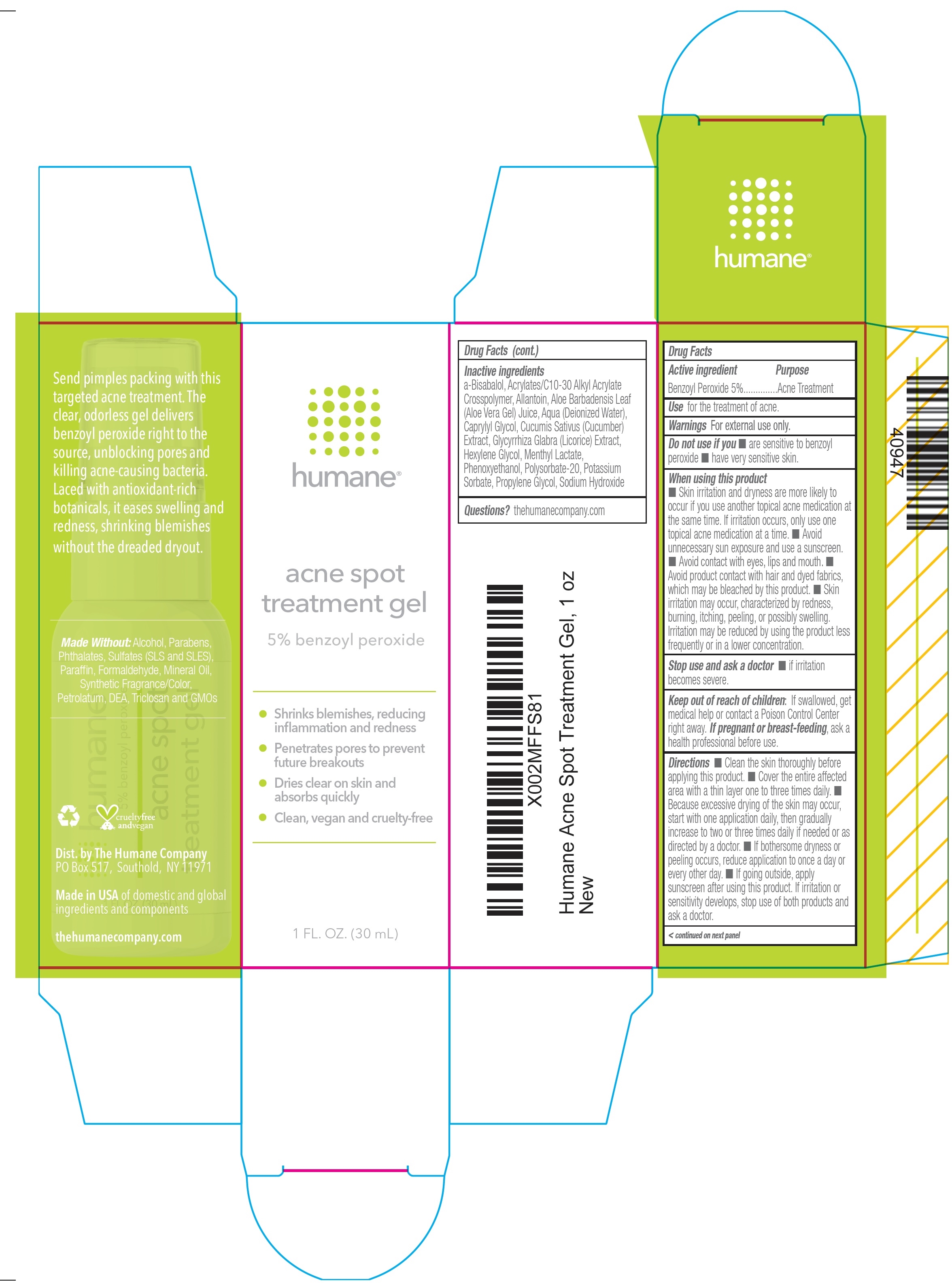 Pill image for Humane Acne Spot Treatment Gel