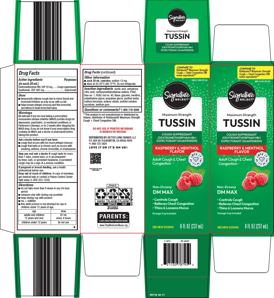Pill image for Better Living Brands Llc Tussin Drug Facts