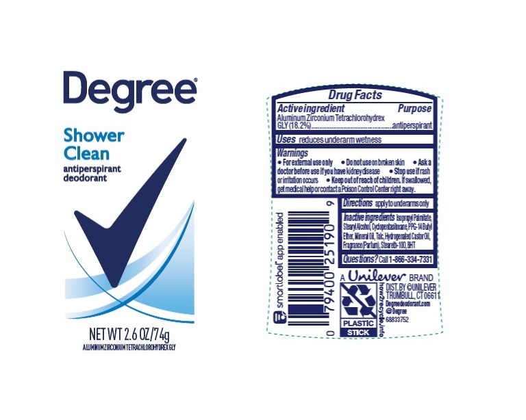 Pill image for Degree Shower Clean Antiperspirant Deodorant