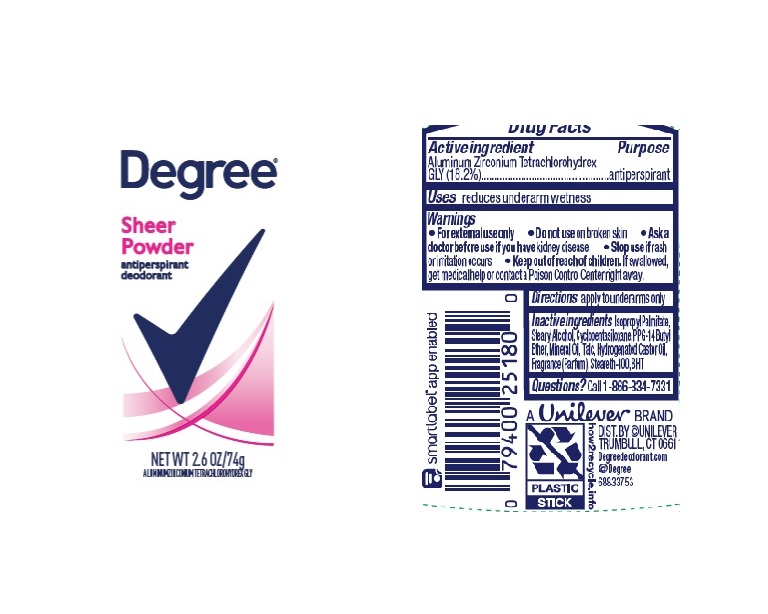 Pill image for Degree Sheer Powder Antiperspirant Deodorant