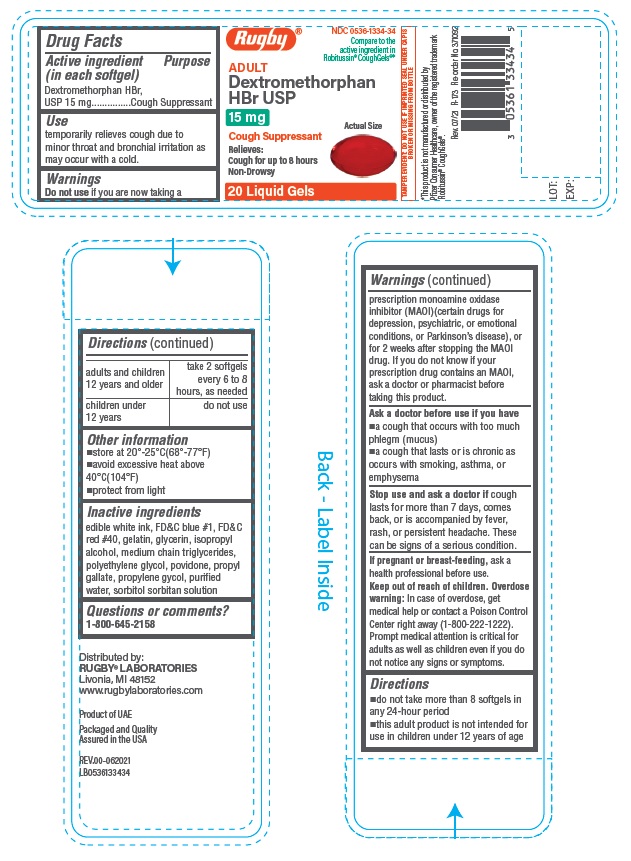Pill image for Dextromethorphan Hbr Usp 15 Mg Liquid Gels
